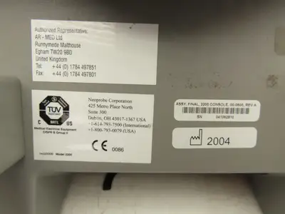Neoprobe 2200 Neoprobe NEO2000 Gamma Detection Final Assy Console No Probe