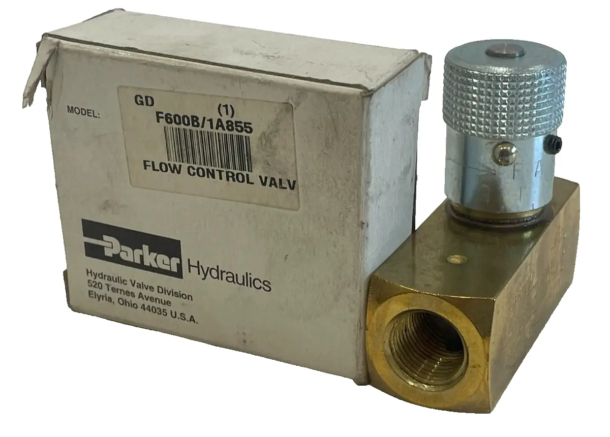 NEW PARKER F600B / A1855 FLOW CONTROL VALVE