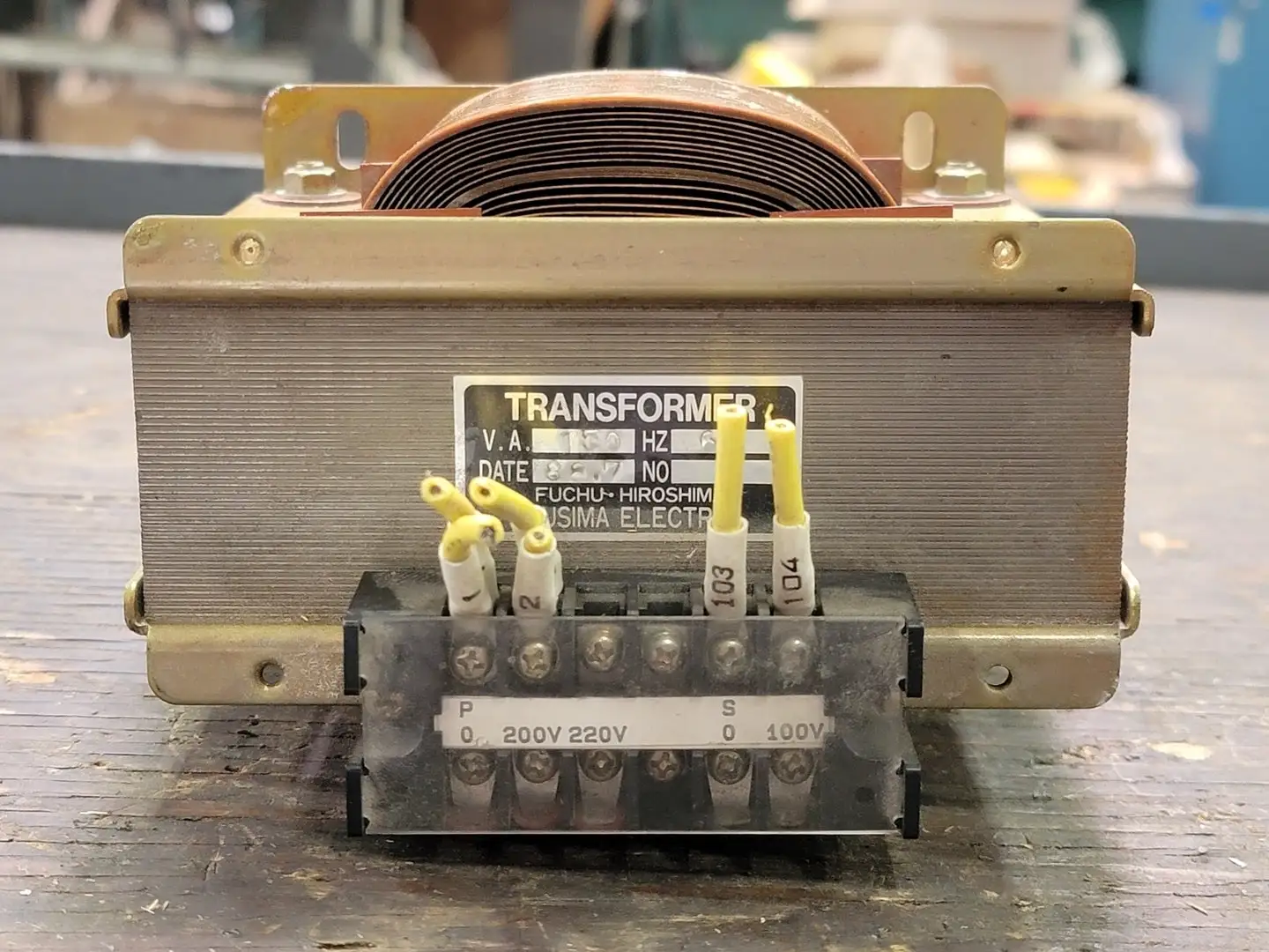 0.15 kVA Transformer, 220 pri. volts, 120 sec. volts