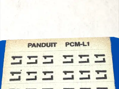 New | in-Stock Panduit Pan-Code Wire Marker Cards BOX OF 15 CARDS Blank Label Michigan US | Maverick Industrial Sales #1392607
