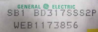 NEW GENERAL ELECTRIC 16SB1BD317SSS2P SWITCH TYPE SB-1