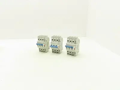 Allen Bradley 1489-M C 6A Mini Circuit Breaker 6A 3-Pole 277/480V 3PH Lot of 3