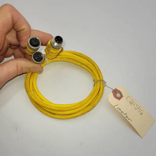 Used LUMBERG AUTOMATION LUMBERG AUTOMATION E24546 DUAL END FEMALE  / 1 METER LONG W/ SPLITTER 4 PRONG MALE Cable & Wire | ND Industrial Surplus #1219722