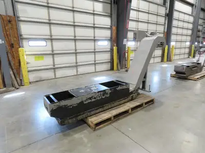 Enomoto CNC Chip Conveyor 16"x 67" Infeed 52-56" Discharge 220V 3PH