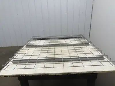 New Pallet Rack Wire Deck 48x52" Waterfall 3 Step Channel Racking 2500lb Mesh