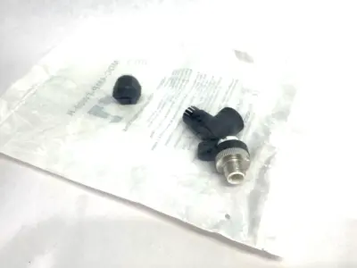 New | in-Stock Mencom Cable Connector M12 Plug, 4 Pole, Male Right Angle, PG 9 Electrical Fittings Michigan US | Maverick Industrial Sales #1393250