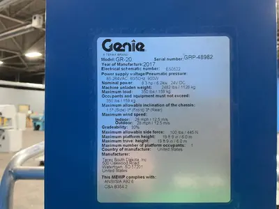 Used 2017 GENIE GR20 Manlifts Ohio US | HGR 24 #1566930