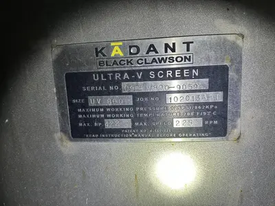 USED BLACK CLAWSON UV800