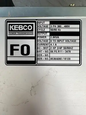 Used KEB KEB 09F0R113479 Variable Speed Drives | Palmetto Automation #1154433