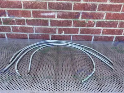 Unbranded 60" Stainless Steel Braided Hose w/ 1/2" NPT Fittings