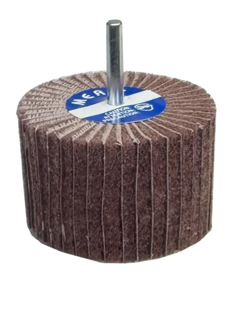 Merit 2" x 1" x 1/4" Interleaf Non-Woven Flap Wheel 320 Grit Aluminum Oxide
