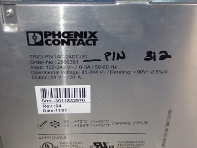 Used PHONIX CONTACT 2866381 Power Supplies | HGR 24 #738738
