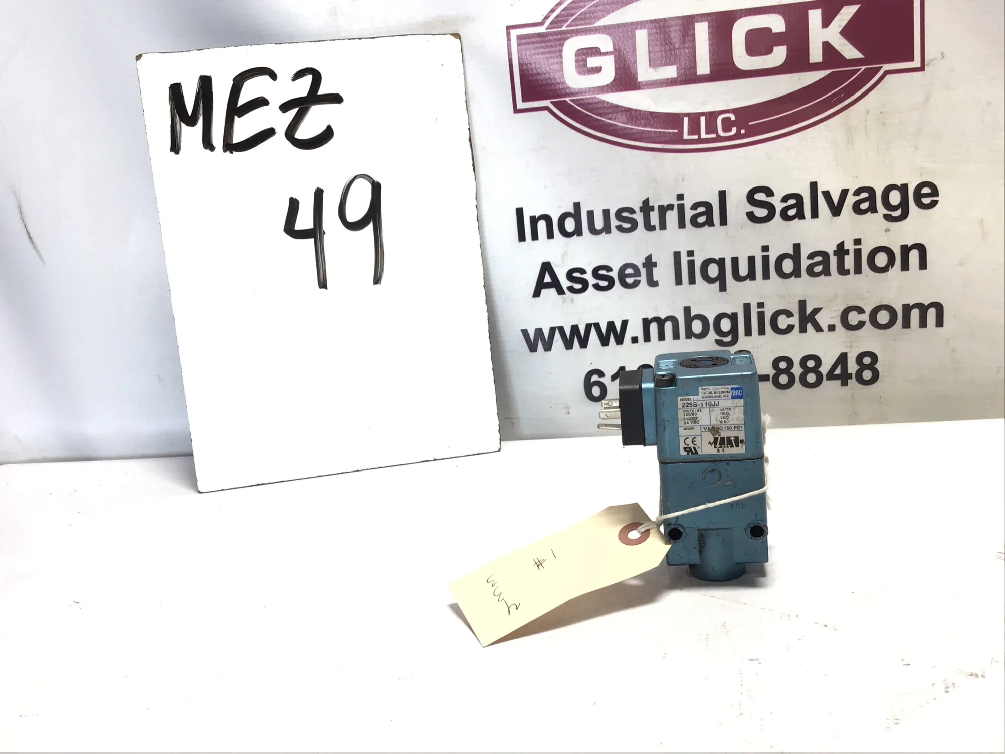 MAC 225B-110JJ Solenoid Valve 150 Psi 15.0 Watts