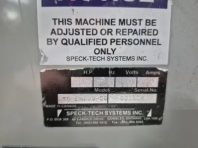 USED SPECK-TECH SYSTEMS INC. STS SM-385/50