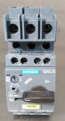 Siemens Sirius 3RV2021-4BA10 Motor Protection Circuit Breaker Loc4D44