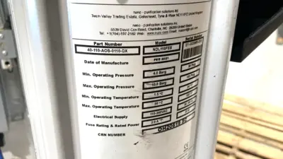 Used Nano Purification Systems NDL110FES, NDL 110 Dehumidify Desiccant Dryers Michigan US | Maverick Industrial Sales #1443034
