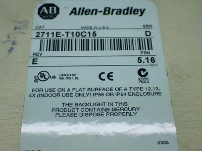 USED ALLENBRADLEY 2711ET10C15