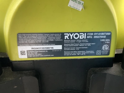 Used RYOBI POWER WASHER Pressure Washers Michigan US | Miedema Asset Management Group #1483399
