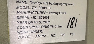 TERCHY CK-290BCB 50 - 200C ELECTRIC OVEN