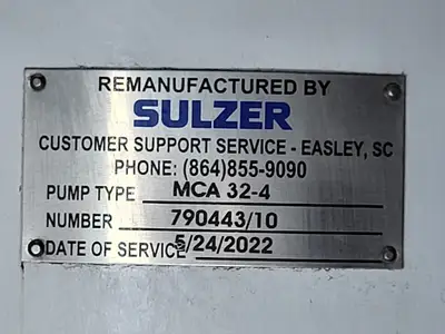 NEW SULZER MCA32-4