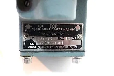 USED MOORE PRODUCTS 12392S10D1