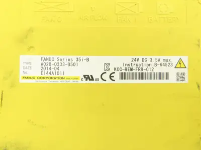 Fanuc A02B-0333-B501 CNC 0i-TD HMI Control Panel Display Monitor A02B-0319-B502