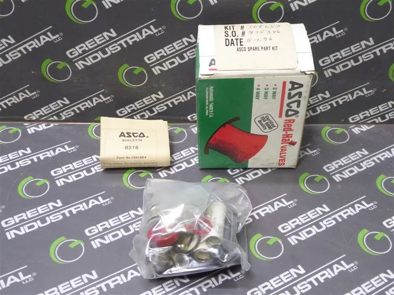 ASCO 168652 Solenoid Valve Rebuild Kit New NIB