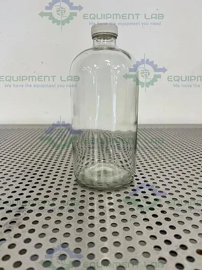 Used BOX OF 12 - VWR 15900-226 CLEAR BR GLASS BOTTLE 1000ML  W/ TEFLON-LINED CLOSURE Glassware - Other | Equipment Lab #486261