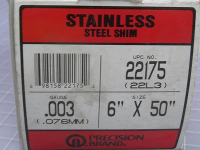 New | in-Stock PRECISION BRAND _UNKNOWN_ Tooling & Accessories (Other) | OCO Industrial #1592515