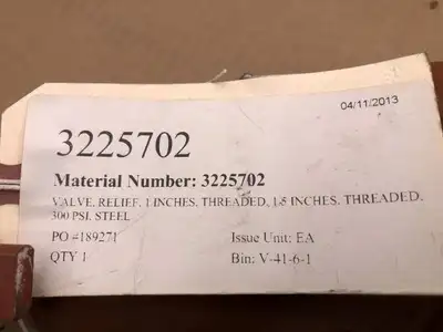 Farris Engineering 27EC34-F40 1″x1-1/2″ Safety Relief Valve, Steel 300PSI 104GPM