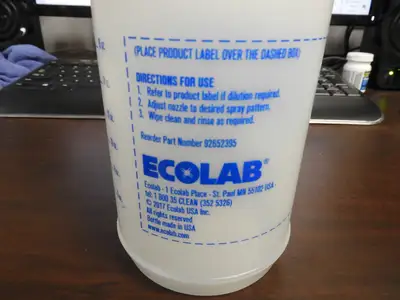 New | in-Stock Ecolab New Ecolab 24oz Refillable Bottle without Sprayer. Commercial Materials & Supplies Illinois US | Falcon Restaurant Supply #1376604