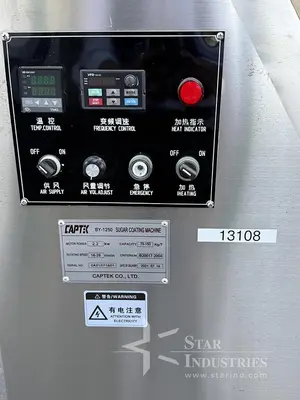 Used CAPTEK BY-1250 Coating Pans California US | Star Industries #1254466