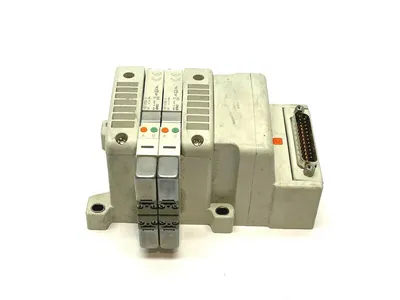 VV5QC11-02N3FD0-S | SMC  Manifold Base w/ Solenoids - Used