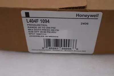 NEW OPEN BOX Honeywell L404F 1094 Pressure Control Switch STOCK SGF151