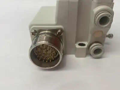 Used SMC Base Mounted Plug-In Manifold 28-Pin Connector Solenoid Valves Michigan US | Maverick Industrial Sales #1392523