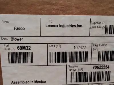 Used LENNOX Lennox Industries 70625554 HVAC Parts and Equipment US | Infinity wholesale & Supply LLC #1305758