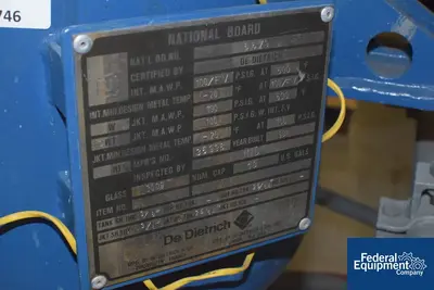 USED De Dietrich 50 Liter Dedietrich Glass Reactor Train