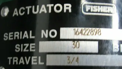 NEW FISHER 667 CONTROL VALVE SIZE 30 DVC5010 3/4" 304