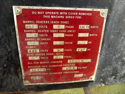 1999 DAVIS STANDARD 4.5" 30:1 EXTRUDER Extruders, High Boy 3.6" - 4.5""" | Mark One Machinery (7)