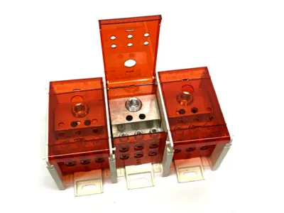 BDBLCS5K3FS | Burndy  3-Pole Finger-Safe Power Distribution Block 600V 310A CU9AL - New Other