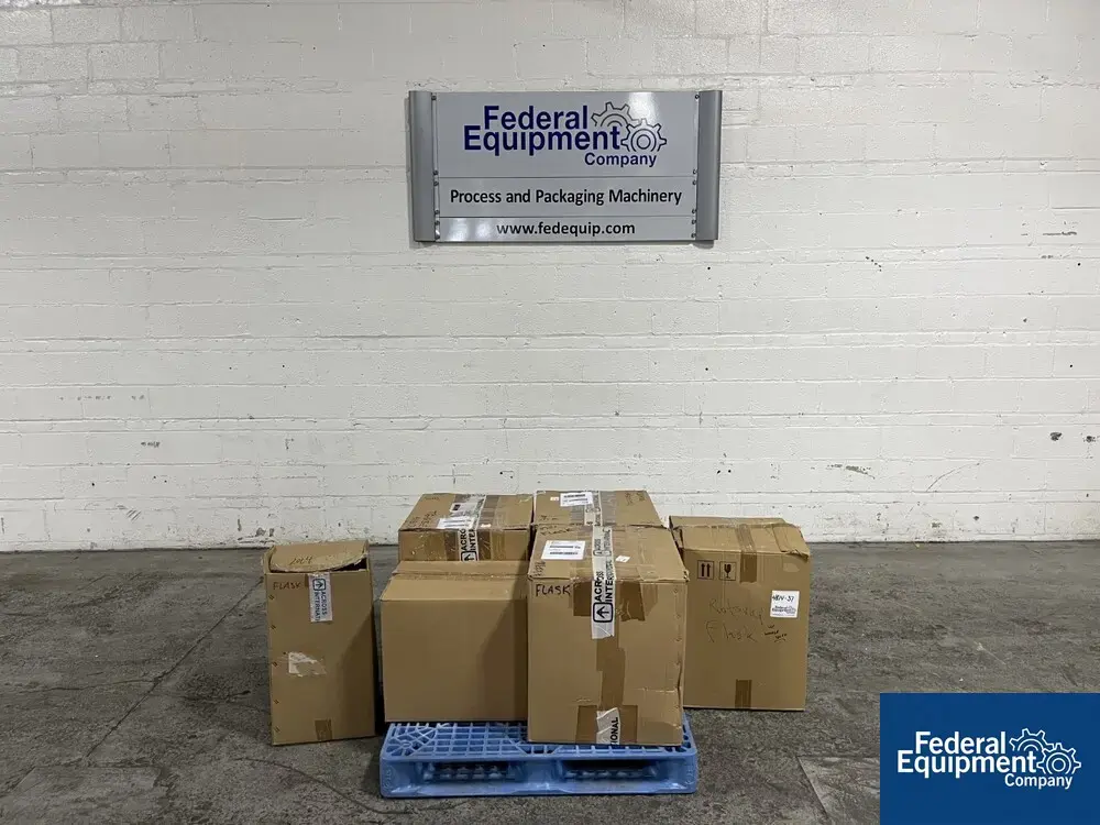 USED ROTA Rotavapor Flasks, Qty. 6