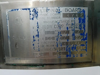 Used WILL FLOW MIXING TANK 525 GALLON Stainless Steel Tanks New Jersey US | Champion Trading Corporation #1269539