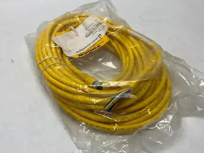 NEW TURCK, COGNEX SINGLE ENDED CONNECTION CORDSET BREAKOUT CABLE IVSL-5PM12-15