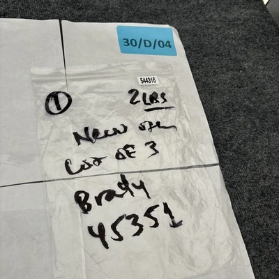 New | in-Stock Brady 45351 Safety Products (Other) California US | Davliegogo LLC #1707272