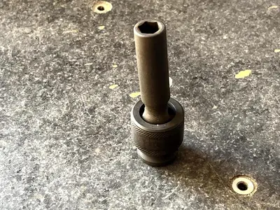 Expert By MAC Tools USA E040318 9mm 3/8” Dr. 6 Pt long Impact Socket