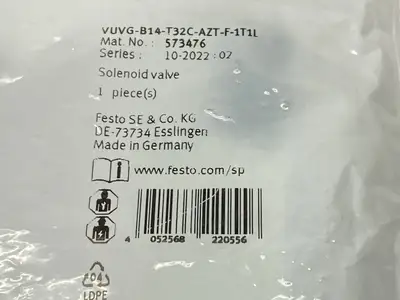 VUVG-B14-T32C-AZT-F-1T1L, 573476 | Festo - New