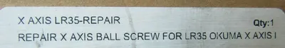 REFURBISHED BARNES BWO-71791 X AXIS BALL SCREW 84" BWO71791