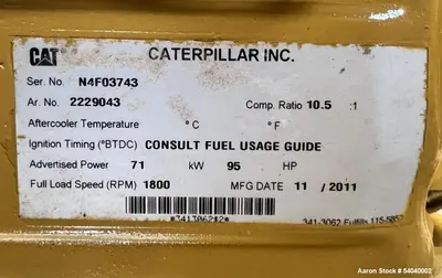 USED CAT G3304NA