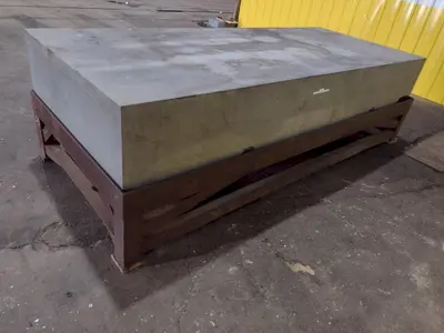 10' x 4' X 16" PRECISION GRANITE SURFACE PLATE W/ TABLE STAND: STOCK #19003