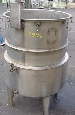 USED 200 GALLON JACKETED TANK OPEN TOP TANK